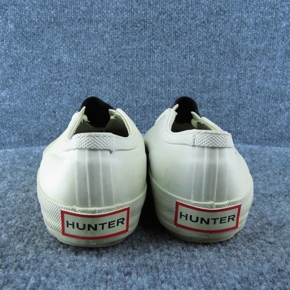 Hunter‎ Women Loafer Shoes White Rubber Slip On Size 7 Medium - Picture 5 of 9